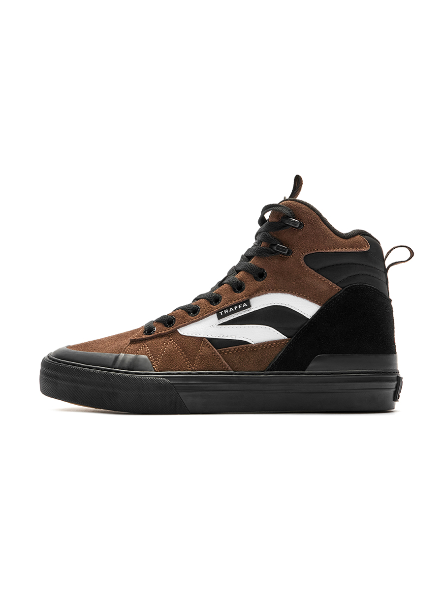 Кроссовки мужские высокие /FAZA, Mens midcut shoes, коричневый